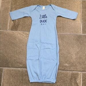 Little Dude’ Baby Pajamas Sleep Gown (Size 6-12m)
